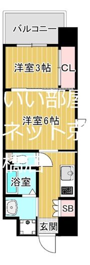 リビオメゾン西天満の間取り画像