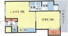 サクセス天神橋フロントの間取り画像