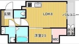 Krystal Fimeth 2番館の間取り画像