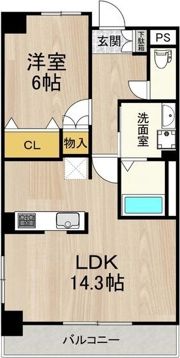 グランルクレ新大阪の間取り画像