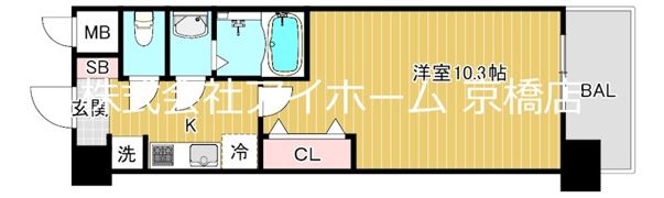 スプランディッド京橋EASTの間取り画像