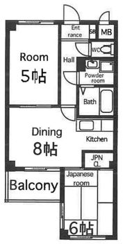 万代東マンションの間取り画像