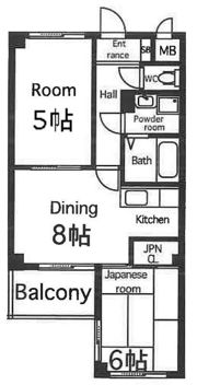 万代東マンションの間取り画像