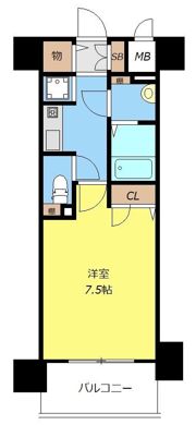 ファミール・リブレ梅田東の間取り画像