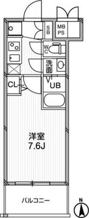 エグゼ天神橋の間取り画像