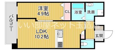シャルールメゾン桃谷の間取り画像
