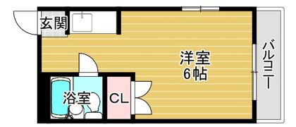 美樹ハイツの間取り画像