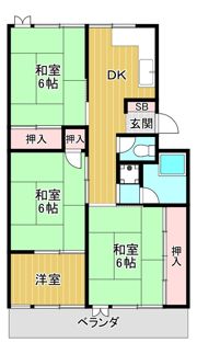 大宮第4コーポA棟の間取り画像