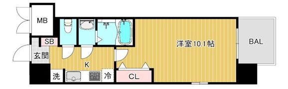 スプランディッド京橋EASTの間取り画像