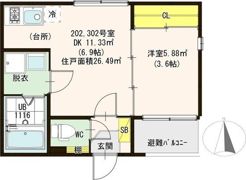 レルベ小路東の間取り画像