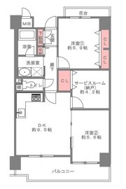 阪神住建グランディール阿倍野 307号室の間取り画像