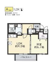 カーサ松崎町の間取り画像