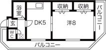 H2O新今里2ビルの間取り画像