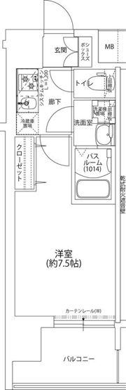 Louis Residence 天王寺町北の間取り画像
