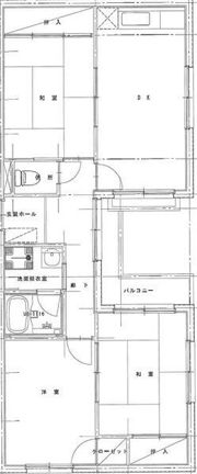 エフアール西田辺の間取り画像