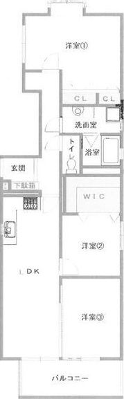 エフアール西田辺の間取り画像