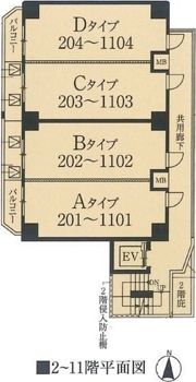 グランドロアール南巽の間取り画像