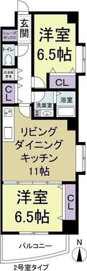 ラ・フォーレ放出の間取り画像