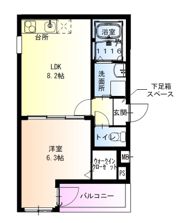 フジパレス瓜生堂V番館の間取り画像