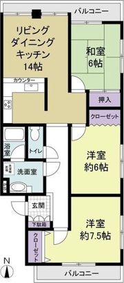 ラ・フォーレ大蓮の間取り画像