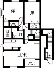 グロースハイツ新石切Iの間取り画像