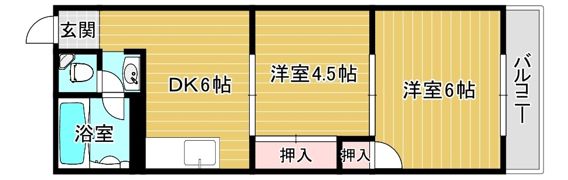 泰平コーポの間取り画像
