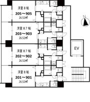 フォレストグレイス関目高殿VIIの間取り画像