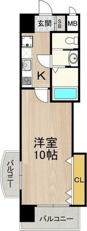 Luxe天王寺の間取り画像