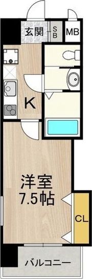 Luxe天王寺の間取り画像