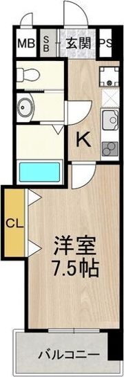 Luxe天王寺の間取り画像