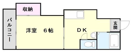 ローズマンション北通の間取り画像