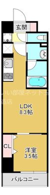 ベルンガーデン勝山北の間取り画像