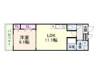 フジパレス喜連瓜破V番館の間取り画像