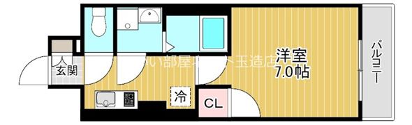 グランカーサ天王寺EASTの間取り画像