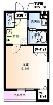 フジパレス出戸II番館の間取り画像