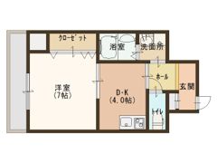 クローバー・ビュー上本町の間取り画像