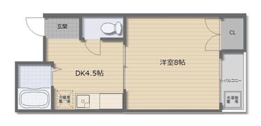 嶋田ハイツの間取り画像