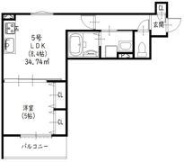 クリエオーレ八雲東の間取り画像