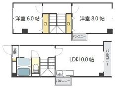 ラフィーヌ帝塚山の間取り画像