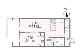 オーベル今里 southの間取り画像