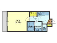 ウエンズ勝山の間取り画像