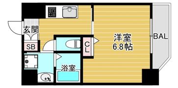 リバーパークフロント天神橋の間取り画像