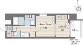 S-RESIDENCE天満橋arの間取り画像
