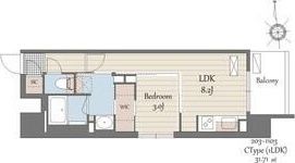 S-RESIDENCE天満橋arの間取り画像