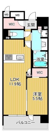 シエリア梅田豊崎の間取り画像