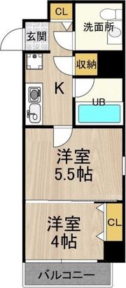 ジオ・グランデ高井田の間取り画像