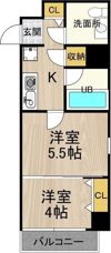 ジオ・グランデ高井田の間取り画像