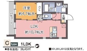 ボンジューネの間取り画像