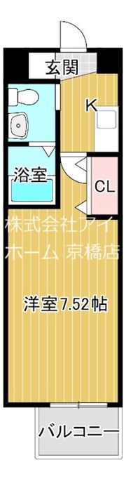 サムティ京橋Flussの間取り画像