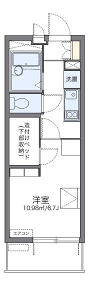 レオパレスおおさか御崎IIの間取り画像